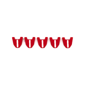 MakeItForge 5-pack of red no-mar nailer tips for Milwaukee 18 gauge narrow crown stapler, replaces 42-38-0033